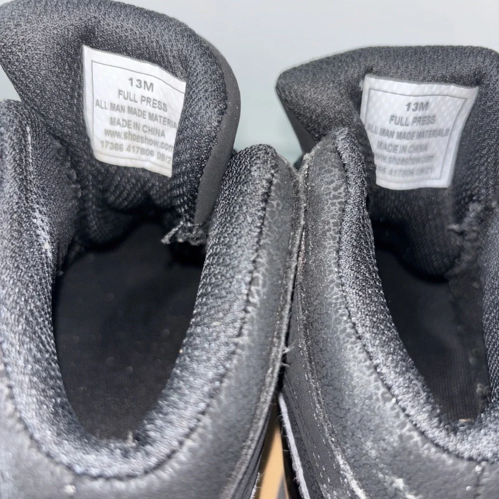 Shaq Sneakers Solid Black High Top Boys Size 13M Kids